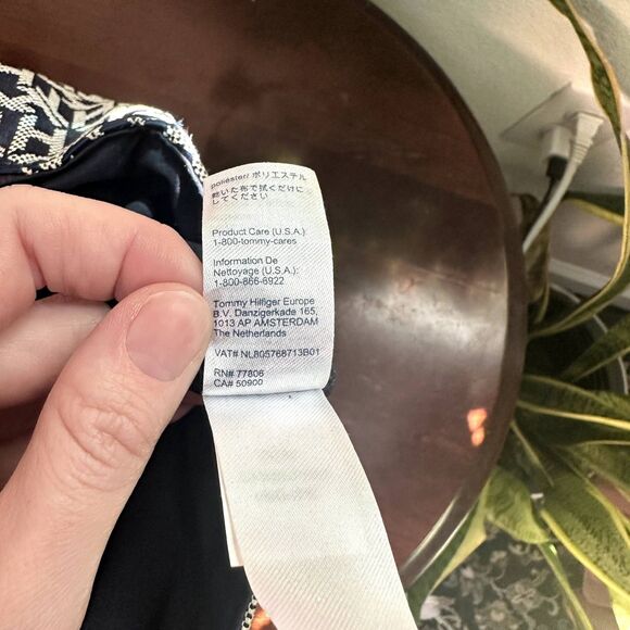 Tommy Hilfiger Mini Backpack Navy Monogram Logo Small Travel Bag Purse School - Picture 11 of 12